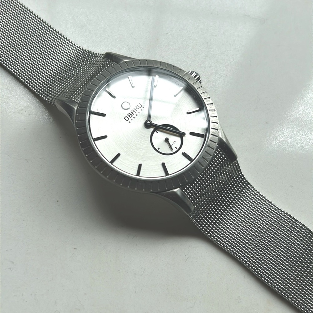 Obaku Harmony stainless steel watch. Swiss made movement. Water resistant